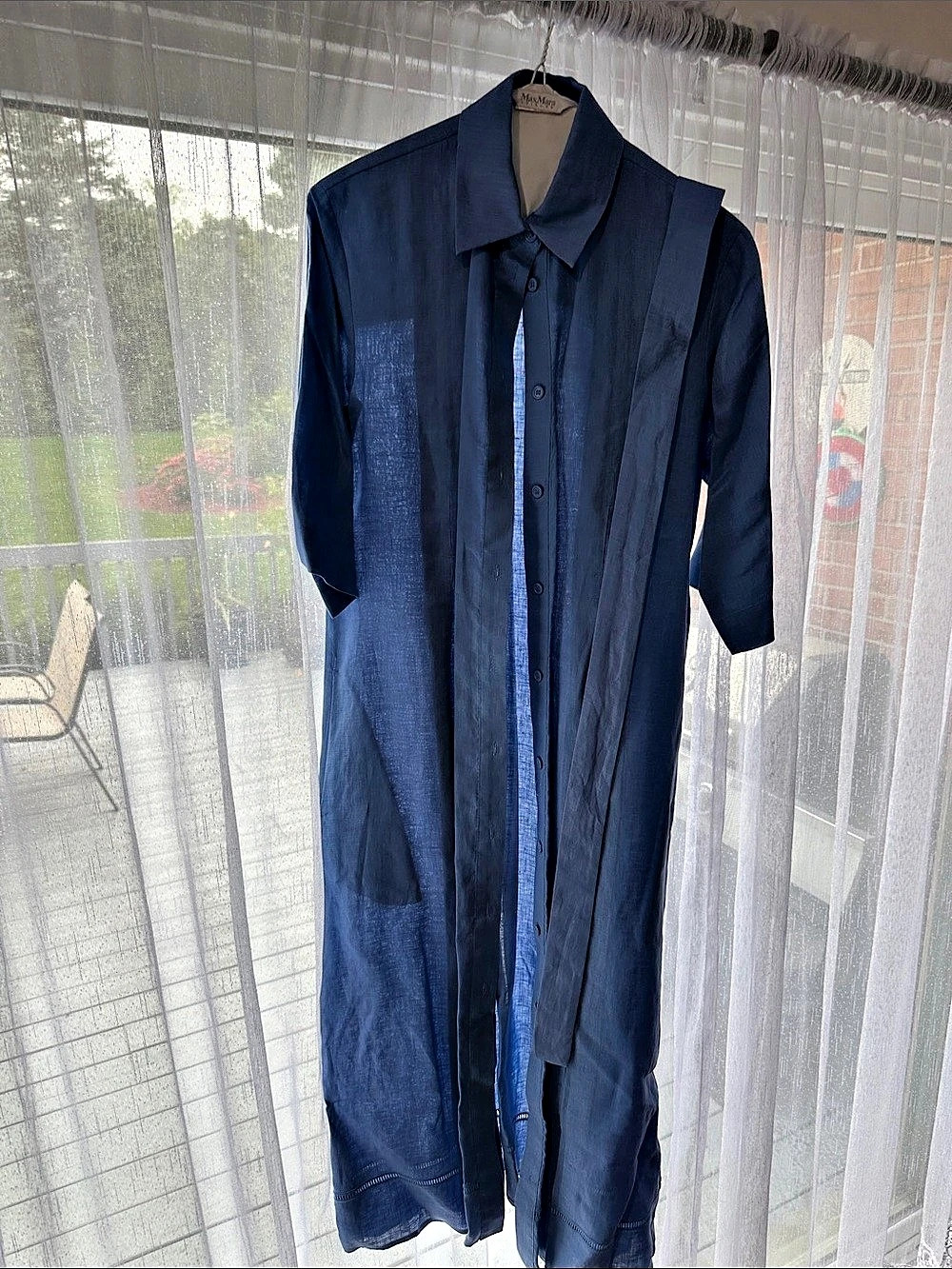 Max Mara Women's Blue Maxi Dress